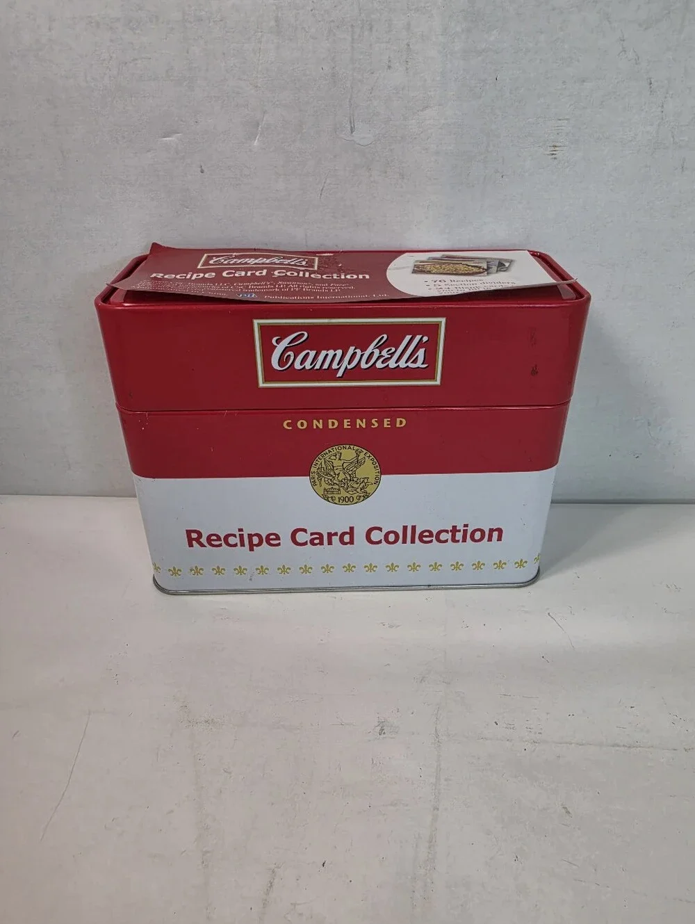 Campbell's Soup Recipe Card Collection in Collectible Metal Tin 2013. NOB